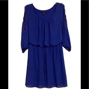 Jodi Kristopher open shoulder lace dress size L